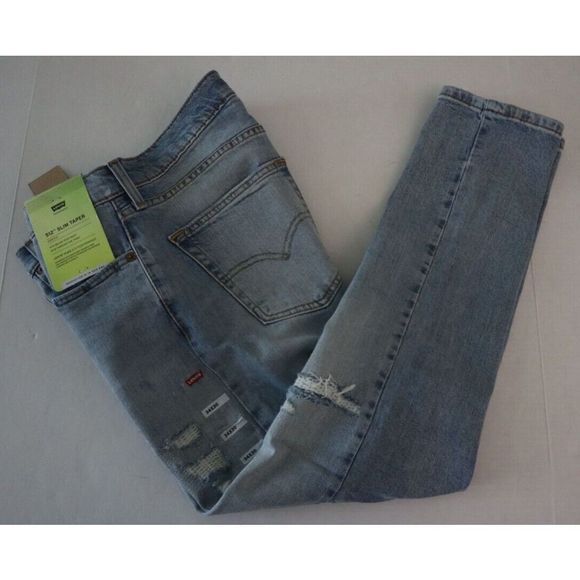 Levi's 512 - 288331107 Men's Sz 34x30 Blue Slim Fit Tapered Denim Jeans $80 - Picture 6 of 7